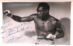 Carte photo dédicacée par Baitling Hai.