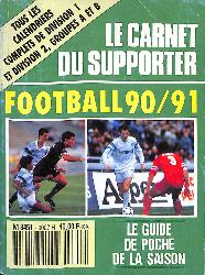 LE CARNET DU SUPPORTER FOOTBALL 1990/1991