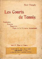 LIVRE SUR « LES COURTS DE TENNIS » PAR RENÉ CHAMPLY DE 1933