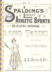 LIVRE RÉÉDITION « SPALDING'S LIBRARY ATHLETIC SPORTS LAWN TENNIS »