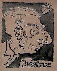 Caricature originale d'André DARRIGADE (FR)