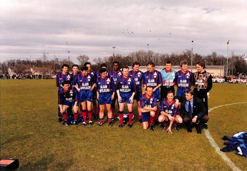 PHOTO ORIGINALE DES GIRONDINS DE BORDEAUX (VAINQUEUR DE LA JUVENTUS DE TURIN)