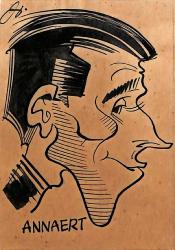 Caricature originale de Jean-Claude ANNAERT (FR)
