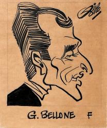 Caricature originale de Gilbert BELLONE (FR)