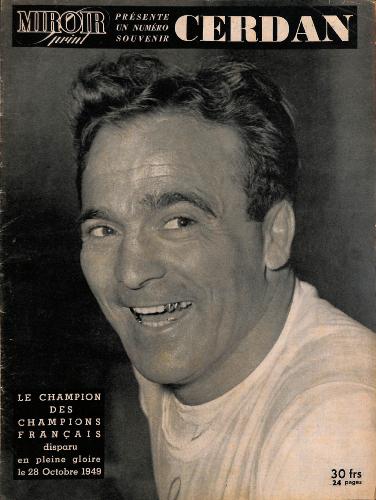 MIROIR SPRINT N° SOUVENIR SPECIAL MORT CERDAN DU 28 OCTOBRE 1949