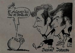 CARICATURE ORIGINALE DE JACQUES ET ZAREMBA (VALENCIENNES)
