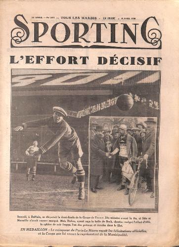 SPORTING N°1001 DU 8 AVRIL 1930