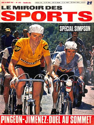 BUT ET CLUB LE MIROIR DES SPORTS N°1193 DU 20 JUILLET 1967