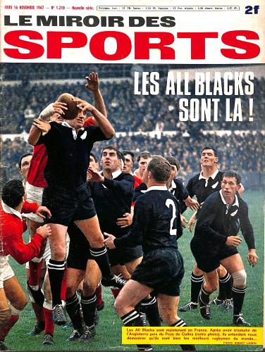 BUT ET CLUB LE MIROIR DES SPORTS N°1210 DU 16 NOVEMBRE 1967