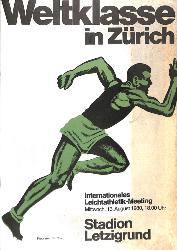 PROGRAMME OFFICIEL MEETING INTERNATIONAL ATHLÉTISME 1980