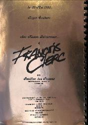 MENU DU REPAS CÉLÉBRANT LE DÉPART EN RETRAITE DE ROGER COUDERC À PARIS LE 29 MAI 1983