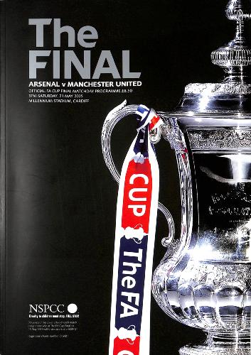 PROGRAMME OFFICIEL DU MATCH FA CUP ARSENAL VS MANCHESTER UNITED DU 21 MAI 2005