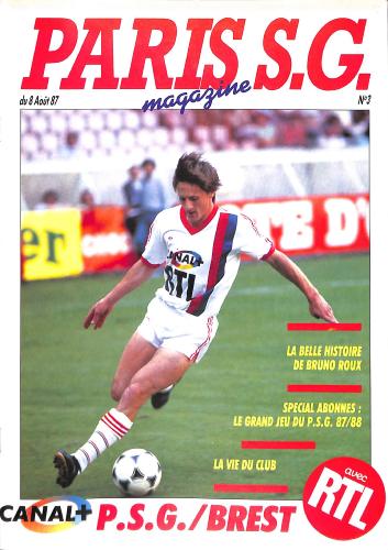 Magazine du Paris S.G. N°3 du 8 août 1987