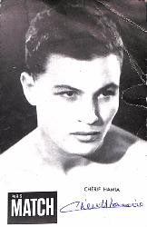 Carte postale dédicacée par Chérif Hamia.