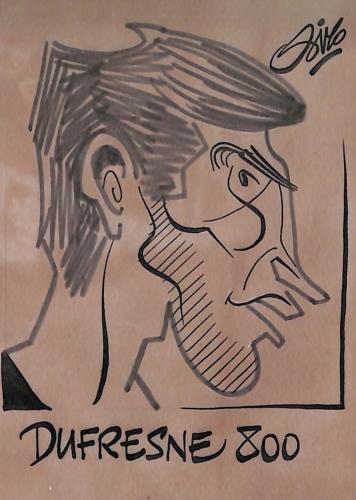 Caricature originale de Jean-Pierre DUFRESNE (FR) Athlétisme