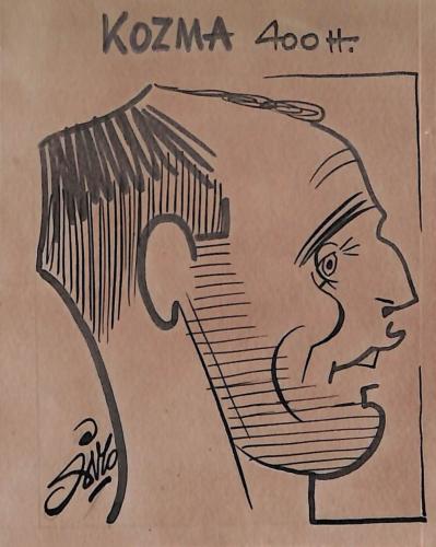 Caricature originale de KOZMA Athlétisme (à déterminer)