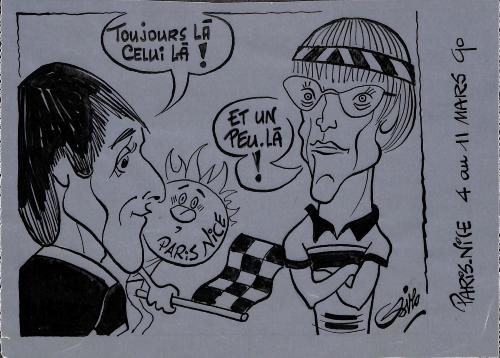 Caricature originale de Laurent FIGNON (FR) et Charly MOTTET (FR)