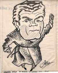 Caricature originale de Freddie MILLS (GBR)