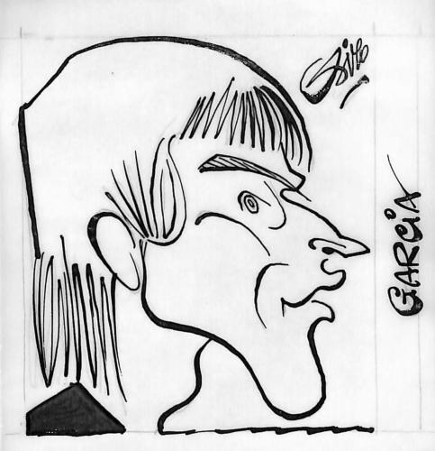 CARICATURE ORIGINALE D'ANTONIO GARCIA (LE HAVRE, LILLE)