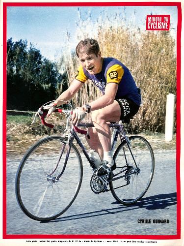 PHOTO DE CYRILLE GUIMARD SUPPLÉMENT DU MIROIR DU CYCLISME 1968