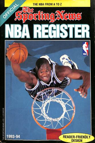 THE SPORTING NEWS OFFICIAL NBA REGISTRER 1993-94