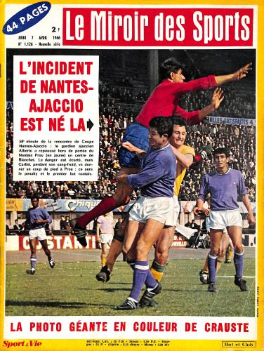 BUT ET CLUB LE MIROIR DES SPORTS N°1126 DU 7 AVRIL 1966