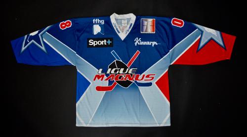 MAILLOT DE HOCKEY SUR GLACE N°8 LIGUE MAGNUS BLEU
