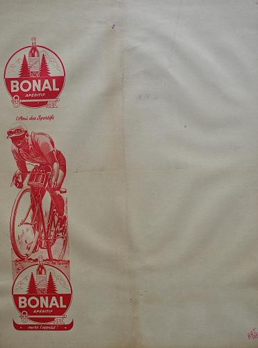 AFFICHE ENTOILÉE PASSE PARTOUT SIGNÉE LEMMEL VERS 1950