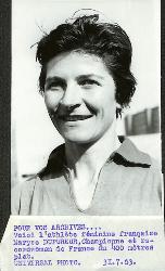 PHOTO ORIGINALE DE PRESSE D'ATHLÉTISME DE MARYVONNE DUPUREUR DU 31 JUILLET 1963