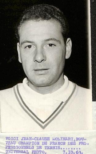 PHOTO ORIGINALE DE PRESSE DE JEAN-CLAUDE MOLINARI NOUVEAU CHAMPION DE FRANCE DU 7 OCTOBRE 1963