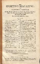 LIVRE « THE SPORTING MAGAZINE OR MONTHLY CALENDAR » FOR DECEMBER, 1792
