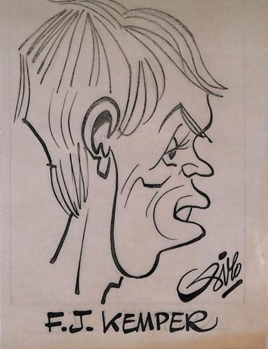 Caricature originale de Franz-Josef KEMPER (ALL) Athlétisme