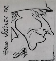 Caricature originale de Bruno WOJTINEK (FR)