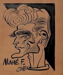 Caricature originale de François MAHÉ (FR)