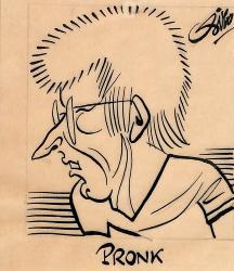 Caricature originale de Bert PRONK (NED)