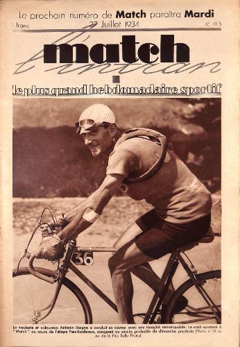 MATCH L'INTRAN N°415 DU 27 JUILLET 1934