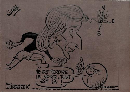 CARICATURE ORIGINALE DE KAZIMIERZ JURASZEK