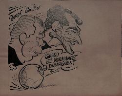 CARICATURE ORIGINALE DE BURON ET GOUJON (ROUEN)