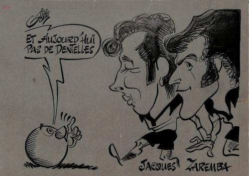 CARICATURE ORIGINALE DE JACQUES ET ZAREMBA (VALENCIENNES)