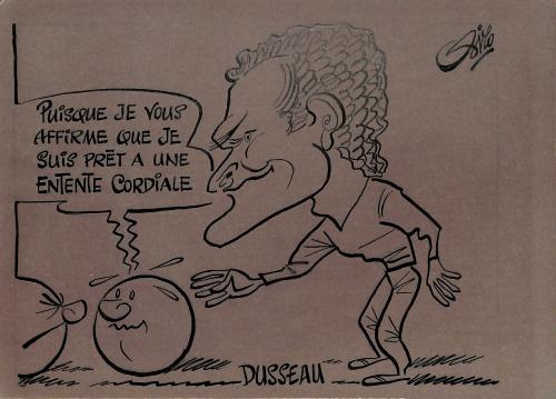 CARICATURE ORIGINALE DE DANIEL DUSSEAU