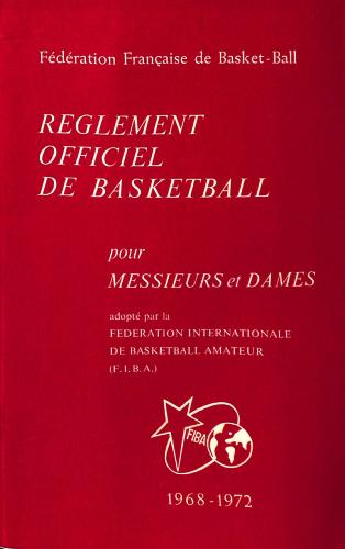 LIVRE SUR LE « RÈGLEMENT OFFICIEL DE BASKETBALL » (FFBB)