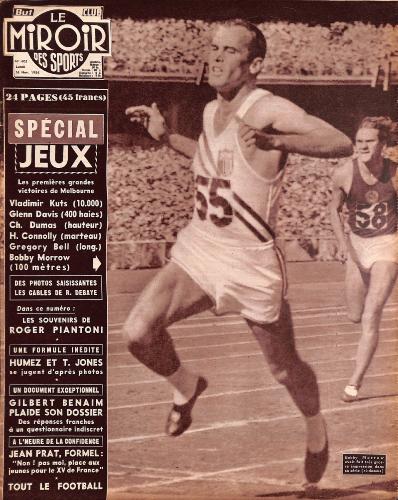 BUT ET CLUB LE MIROIR DES SPORTS N°602 DU 26 NOVEMBRE 1956
