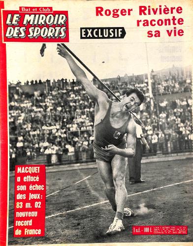 BUT ET CLUB LE MIROIR DES SPORTS N°821 DU 3 OCTOBRE 1960