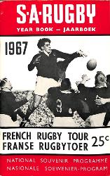 PROGRAMME SOUVENIR OFFICIEL DU TOUR DU MONDE DE LA FRANCE EN RUGBY ANNÉE 1967 