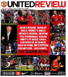 PROGRAMME OFFICIEL DU MATCH MANCHESTER UNITED VS BOLTON DU 26 DÉCEMBRE 2004
