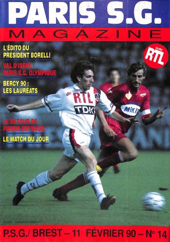 Magazine du Paris S.G. N°14 du 11 février 1990