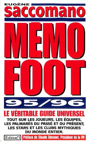 GUIDE « MÉMO FOOT » 95/96 PAR E. SACCOMANO
