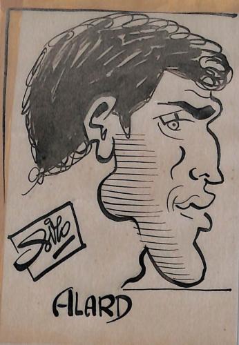 Caricature originale de Pierre ALARD (FR) Athlétisme