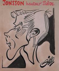 Caricature originale de JONSSON (SUE) Athlétisme (à déterminer)