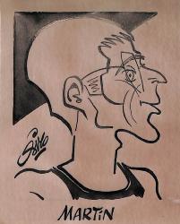 Caricature originale de MARTIN (FR) Athlétisme (à déterminer)